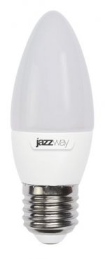 Светодиодная лампа Jazzway PLED-SP C37 7W 3000K 530Lm E27 свеча — фото 1 / 3
