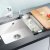 Мойка для кухни Blanco Subline 500-U Керамика глянцевый белый с клапаном-автоматом — фото 4 / 6