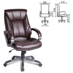 Кресло офисное BRABIX "Maestro EX-506", экокожа, коричневое, 530878 — фото 1 / 2
