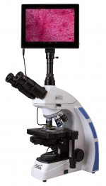 Микроскоп цифровой Levenhuk MED D45T LCD, тринокулярный — фото 1 / 21