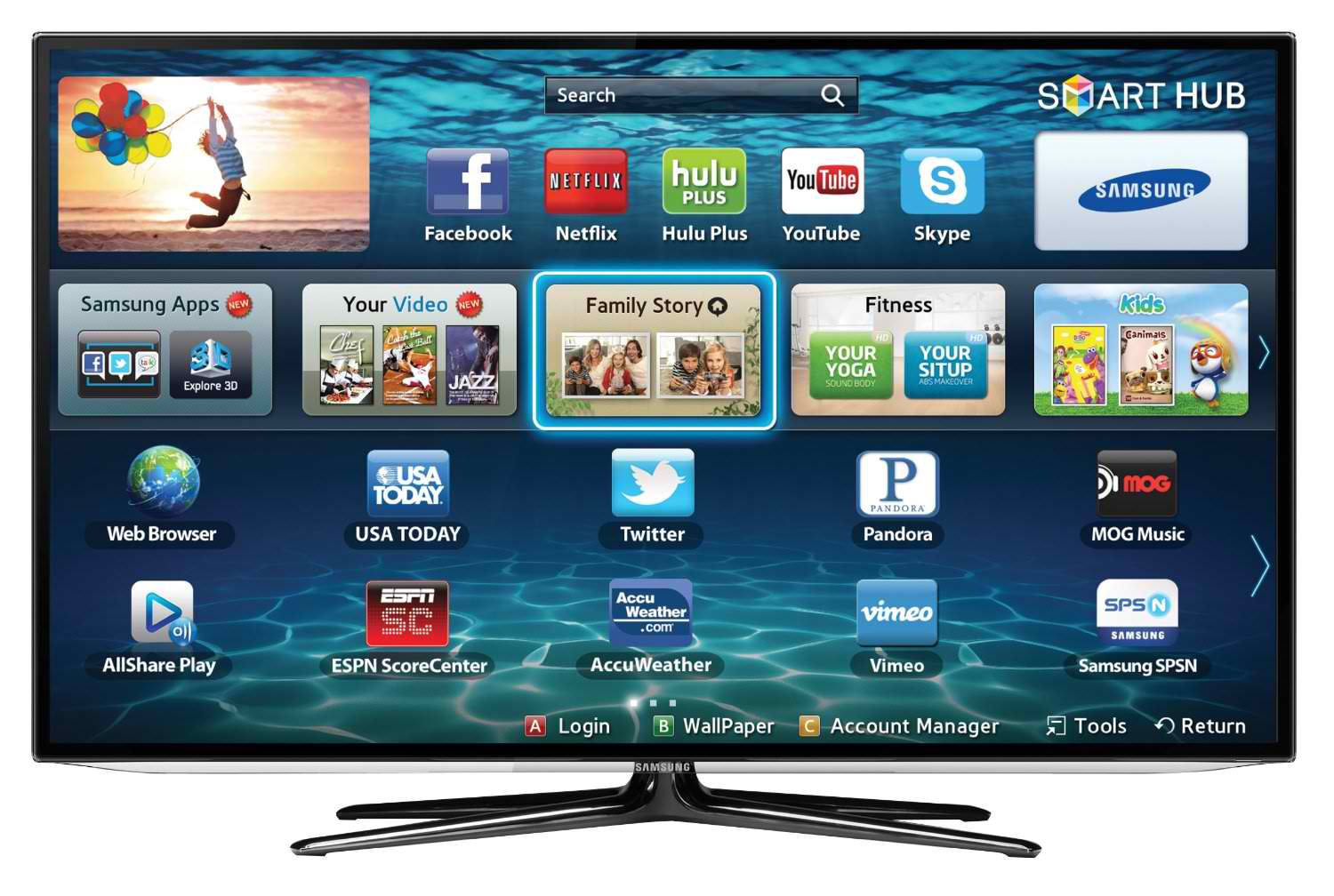 Домашний Телевизору Samsung