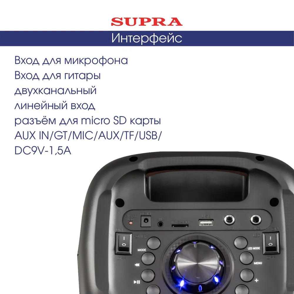 Портативная акустика Supra SMB-780 купить в Красноярске