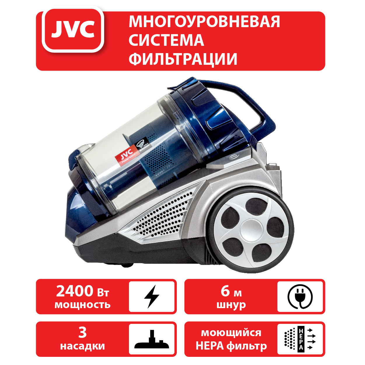 Пылесос JVC JH-VC423 купить в Красноярске