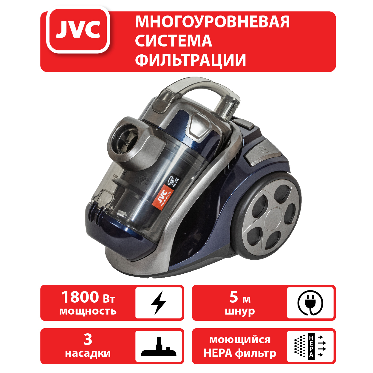 Пылесос JVC JH-VC311 купить в Красноярске