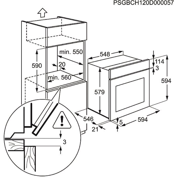 Духовой шкаф electrolux eoc 95751 bx