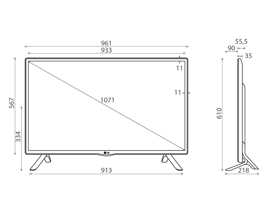 Какая диагональ телевизора самсунг. Телевизор LG 32 дюйма габариты в см. Габариты телевизора лж 50 дюймов. Габариты телевизора 65 дюймов длина и ширина LG. Габариты телевизор 75 дюймов LG.