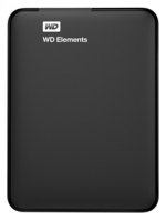 Внешний жесткий диск (HDD) Western Digital 500Gb Elements Portable WDBUZG5000ABK USB 3.0 Black — фото 1 / 3