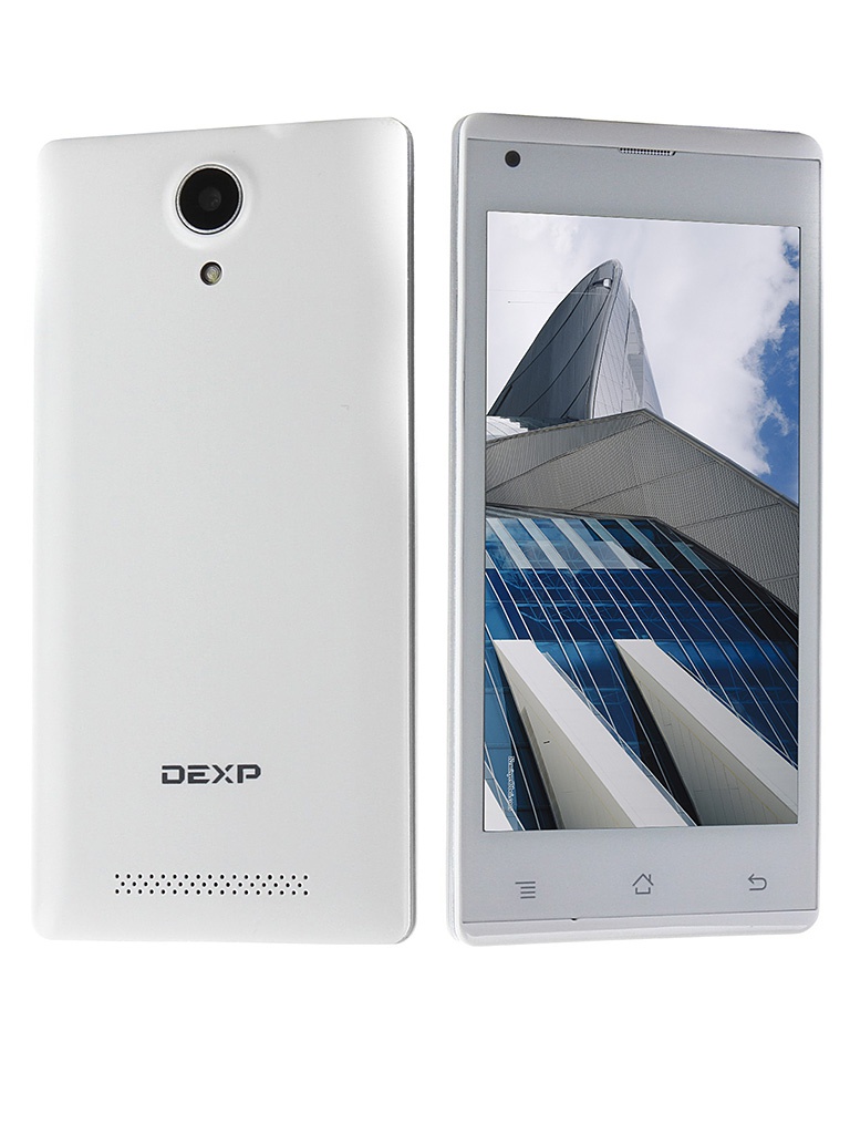 Смартфон DEXP Ixion ES145 Life 3G 4Gb White в Красноярске купить по выгодной цене - интернет-магазин Laukar