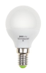 Светодиодная лампа Jazzway PLED-ECO G45 5W 3000K 400Lm E14 — фото 1 / 4