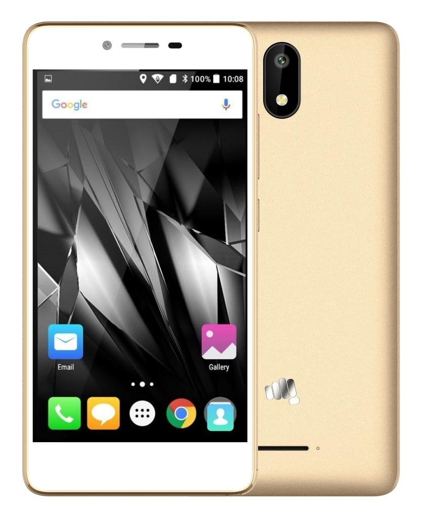 Смартфон Micromax Q409 LTE 8Gb Gold в Красноярске купить по выгодной цене -  интернет-магазин Laukar