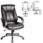 Кресло офисное BRABIX "Maestro EX-506", экокожа, черное, 530877 — фото 1 / 3