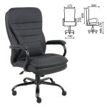 Кресло офисное BRABIX PREMIUM "Heavy Duty HD-001", усиленное, НАГРУЗКА до 200 кг, экокожа, 531015 — фото 1 / 13