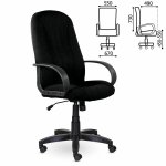 Кресло офисное BRABIX "Classic EX-685", ткань С, черное, 532022 — фото 1 / 6