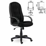 Кресло офисное BRABIX "Classic EX-685", ткань E, черное, 532024 — фото 1 / 5