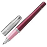 Ручка-роллер PARKER "Urban Premium Dark Purple CT", корпус темно-пурпурный, хромированные детали, черная, 1931570 — фото 1 / 2