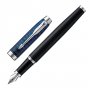 Ручка перьевая PARKER "IM Blue Origin CT", корпус черный матовый, хромированные детали, черная, 2073474