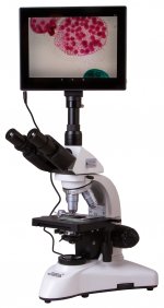 Микроскоп цифровой Levenhuk MED D25T LCD, тринокулярный — фото 1 / 21
