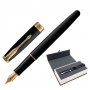 Ручка перьевая PARKER "Sonnet Core Matt Black GT", корпус черный матовый лак, позолоченные детали, черная, 1931516