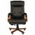 Кресло офисное CH 653, кожа, дерево, черное, 7001203 — фото 3 / 3