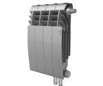 Радиатор отопления Royal Thermo BiLiner 350 Silver Satin VDR 4 секции — фото 1 / 3
