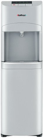 Кулер для воды HOT FROST 45AS напольный, компрессорный, кнопка, серебристый — фото 1 / 10