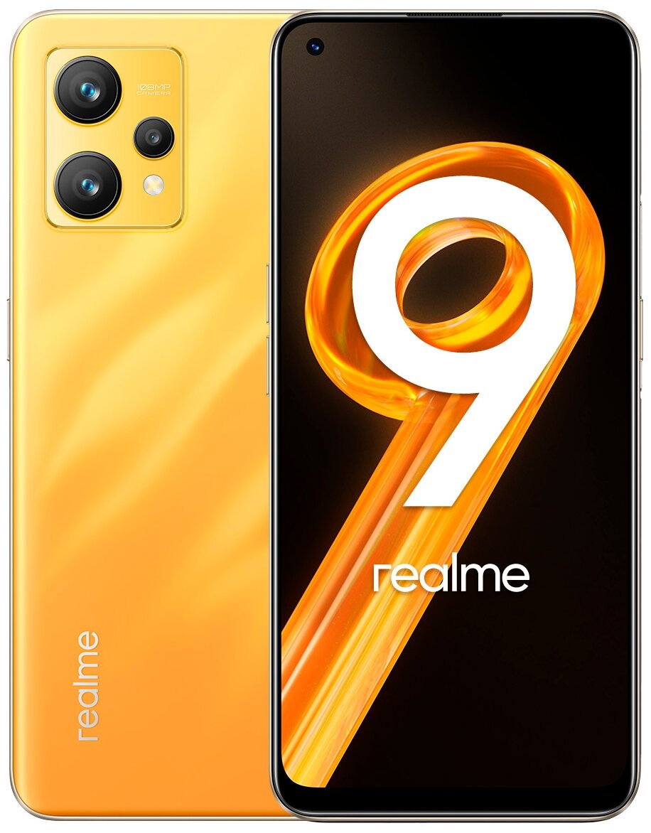 Характеристики Смартфон Realme 9 4G 8/128Gb RMX3521 Gold. Интернет-магазине  бытовой техники «Лаукар»