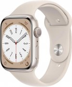 Смарт-часы Apple Watch Series 8 А2771 45мм Starlight Aluminum Case [MNUQ3ll/A] — фото 1 / 9