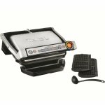 Гриль Tefal Optigrill+ GC716D12 с насадкой для вафель + половник — фото 1 / 14
