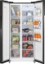 Холодильник Weissgauff WSBS 500 Inverter NoFrost Black Glass