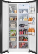 Холодильник Weissgauff WSBS 500 Inverter NoFrost Black Glass — фото 1 / 12