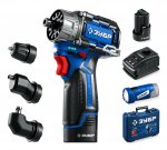 Дрель-шуруповерт Зубр КОМБИ №4 DB-125-22F + LED фонарь — фото 1 / 9