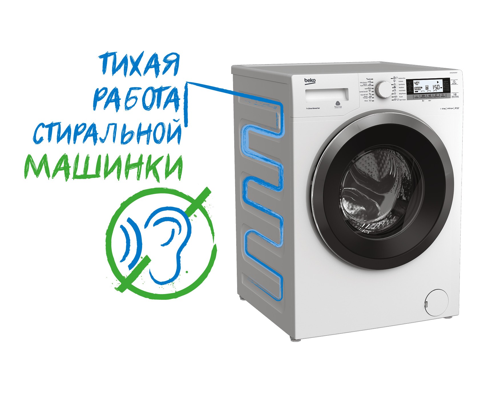 Стиральная машина BEKO WRE 7512 XSW в Красноярске купить по выгодной цене -  интернет-магазин Laukar