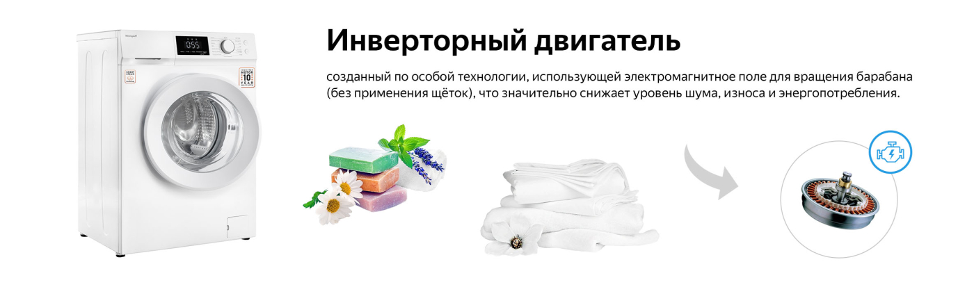 Weissgauff WM 45127 Inverter Steam Touch Стиральная машина Weissgauff WM 45127 Inverter Steam Touch купить в Красноярске