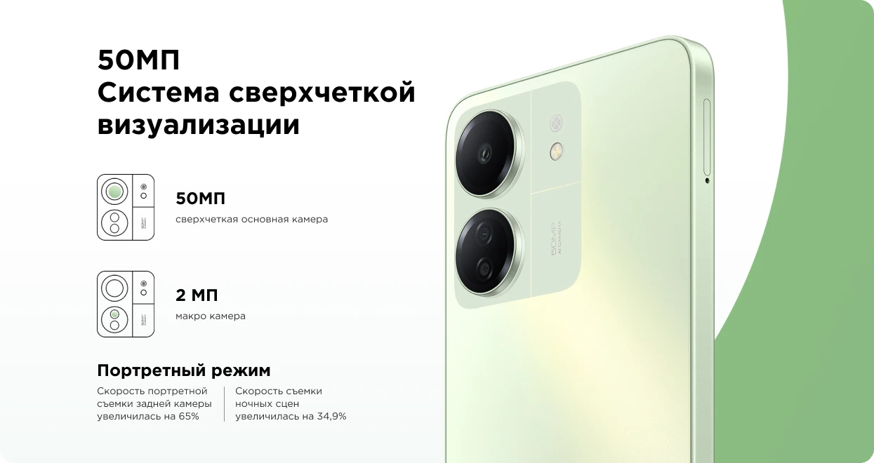 Xiaomi Redmi 13C 4/128Gb NFC Black недорого в Красноярске