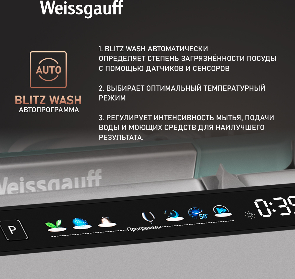 Weissgauff BDW 4160 Real Touch DC Inverter Timer Floor купить Красноярск