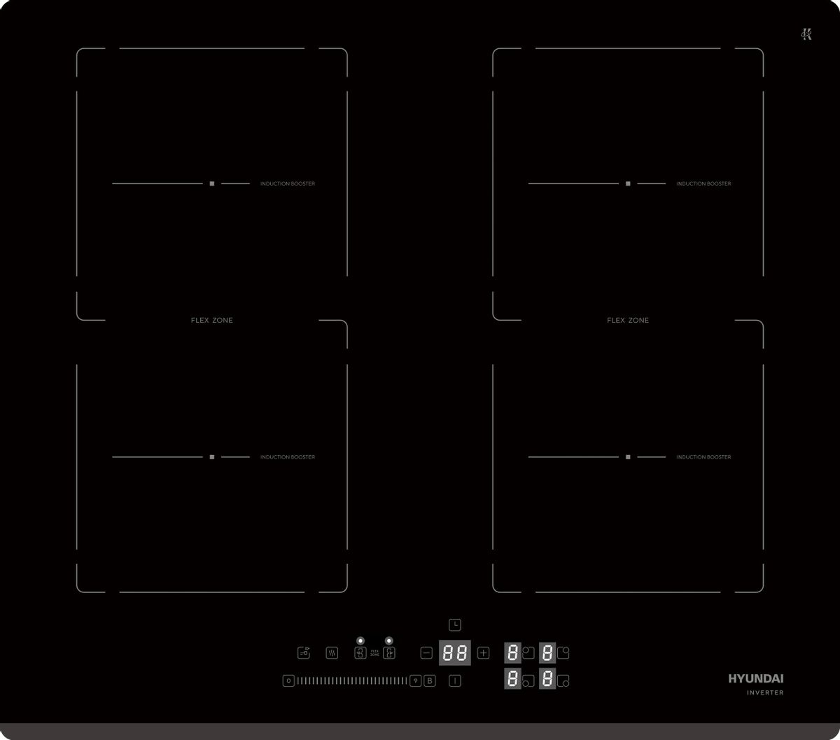 Варочная панель электрическая Hyundai HHI 6781 BG индукционная купить в Красноярске