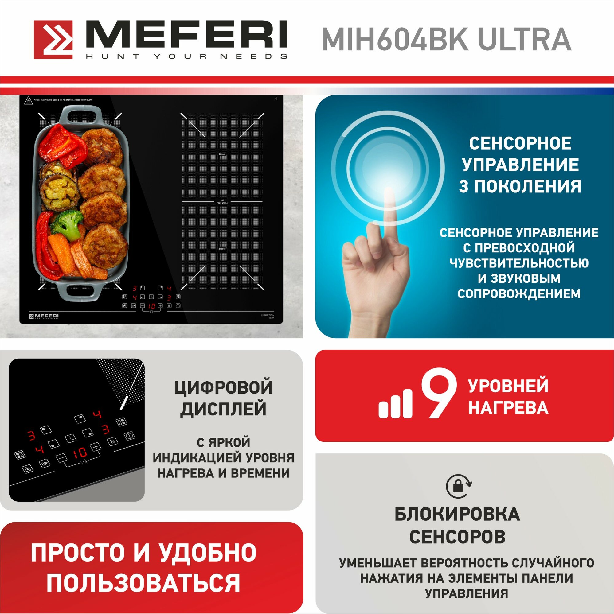 Meferi MIH604BK ULTRA индукционная