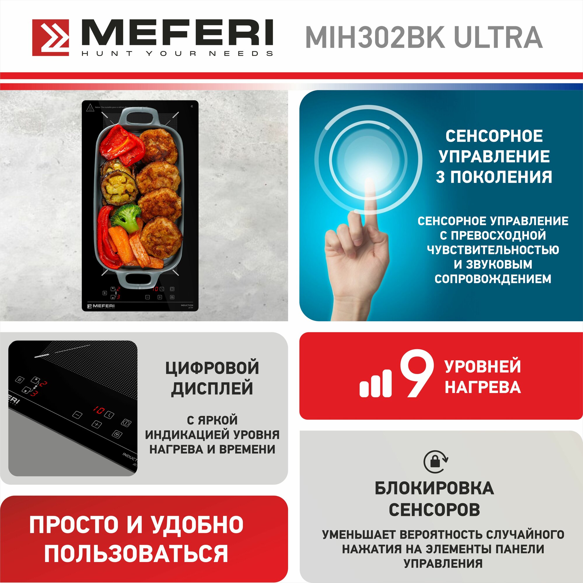 Meferi MIH302BK ULTRA индукционная