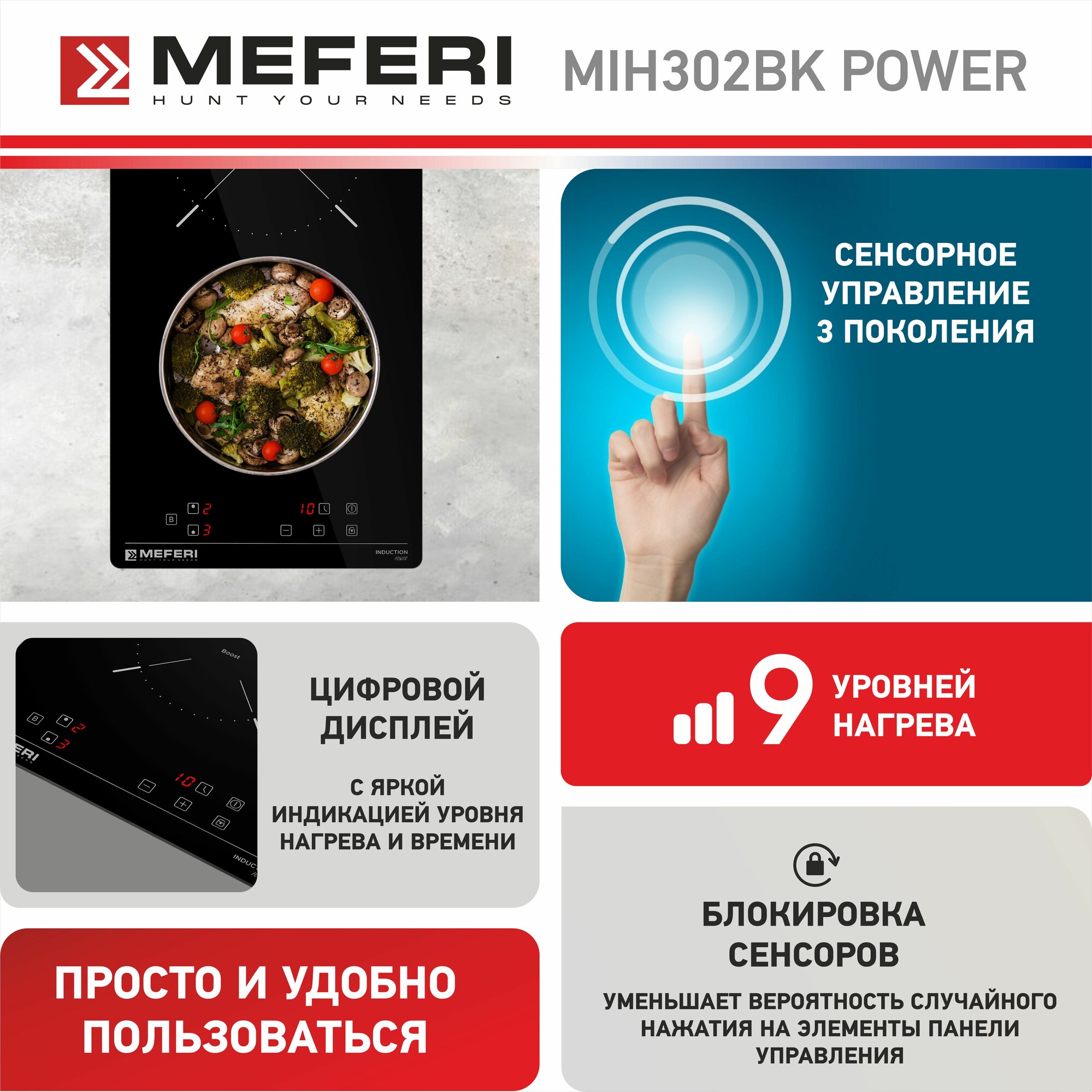 Meferi MIH302BK POWER индукционная