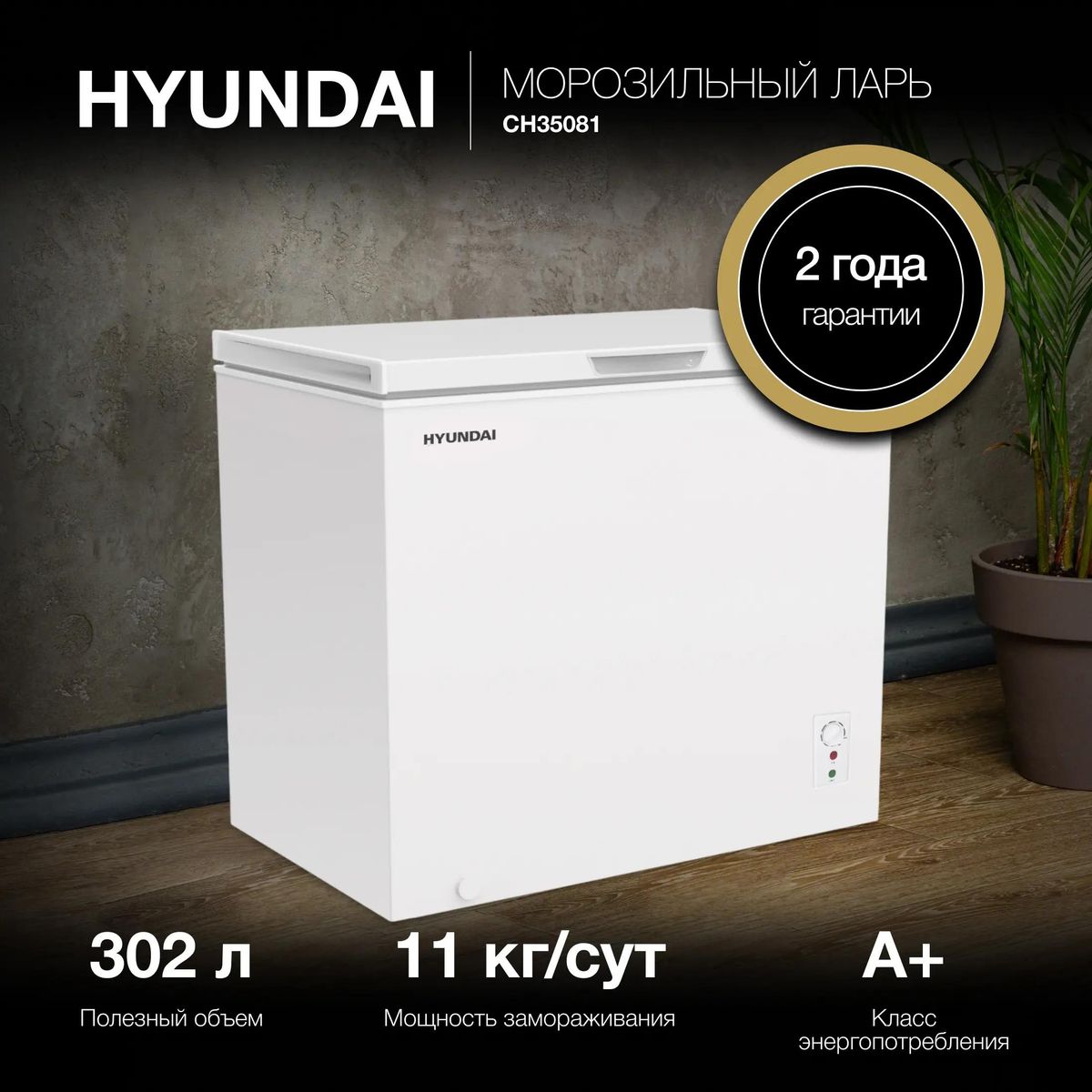 Морозильный ларь Hyundai CH35081 купить в Красноярске