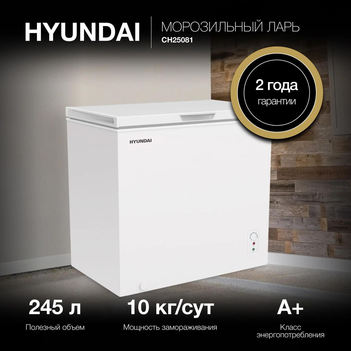 Морозильный ларь Hyundai CH25081 купить в Красноярске