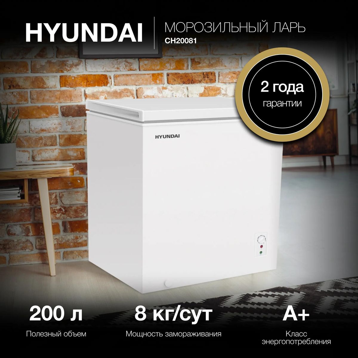 Морозильный ларь Hyundai CH20081 купить в Красноярске