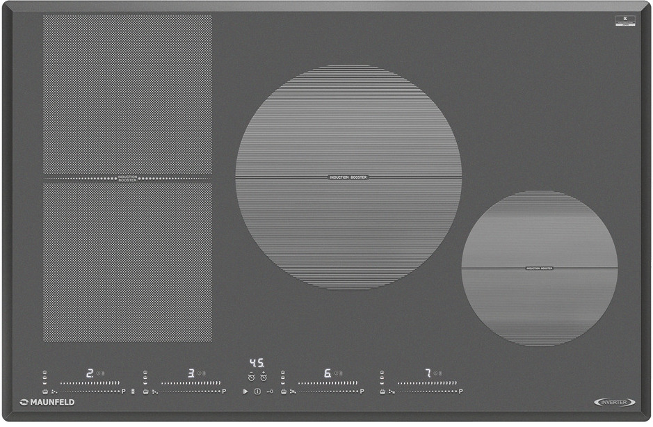 Варочная панель электрическая Maunfeld CVI804SFDGR Inverter индукционная купить в Красноярске